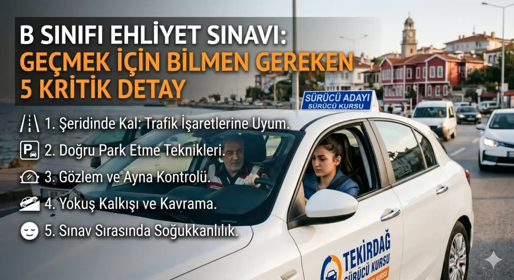 B Sınıfı ehliyet sınavı 